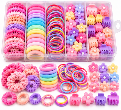 TEMPERIA Girls Hair Accessories Set – 95 PCS