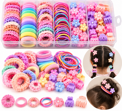TEMPERIA Girls Hair Accessories Set – 95 PCS