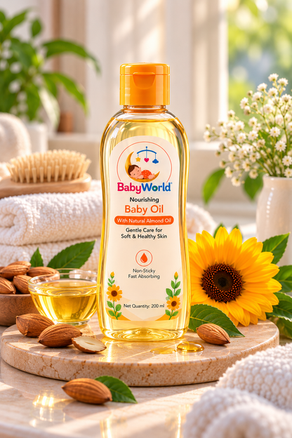 BabyWorld Baby Moisturising Oil | Gentle Baby Massage Oil